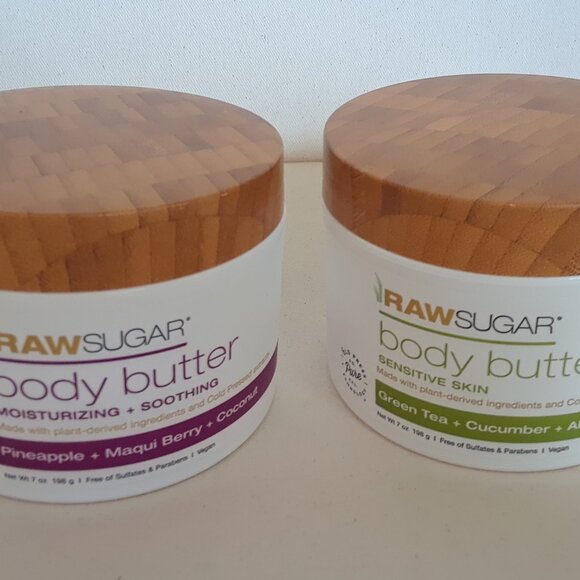 Two Brand New RAW SUGAR Body Butters - Picture 1 of 6